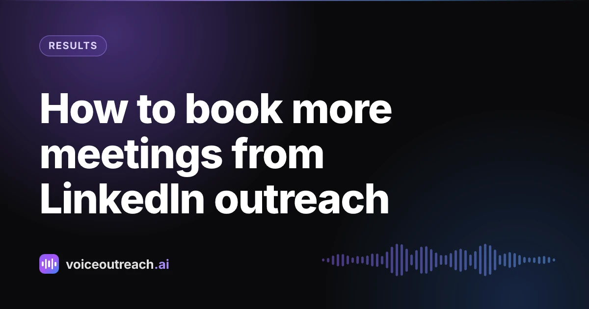 Cover for the guide on how to book more meetings from LinkedIn outreach